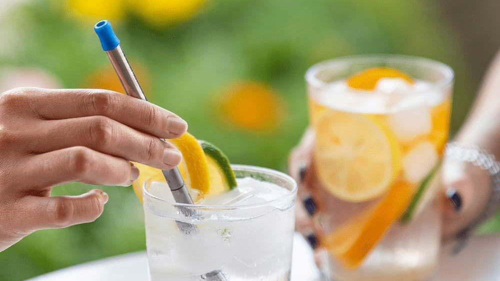 collapsable reusable straw