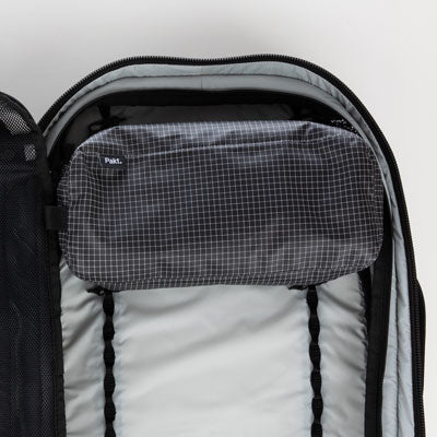 Interior of Grey backpack